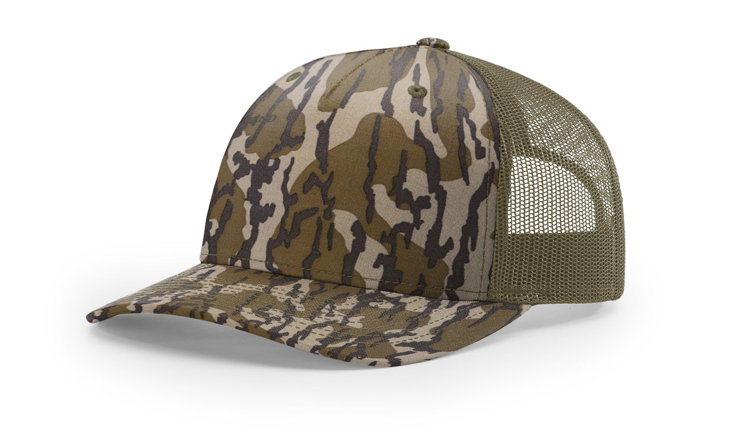 Custom Leather Patch-Richardson 112 Pattern Trucker Hats