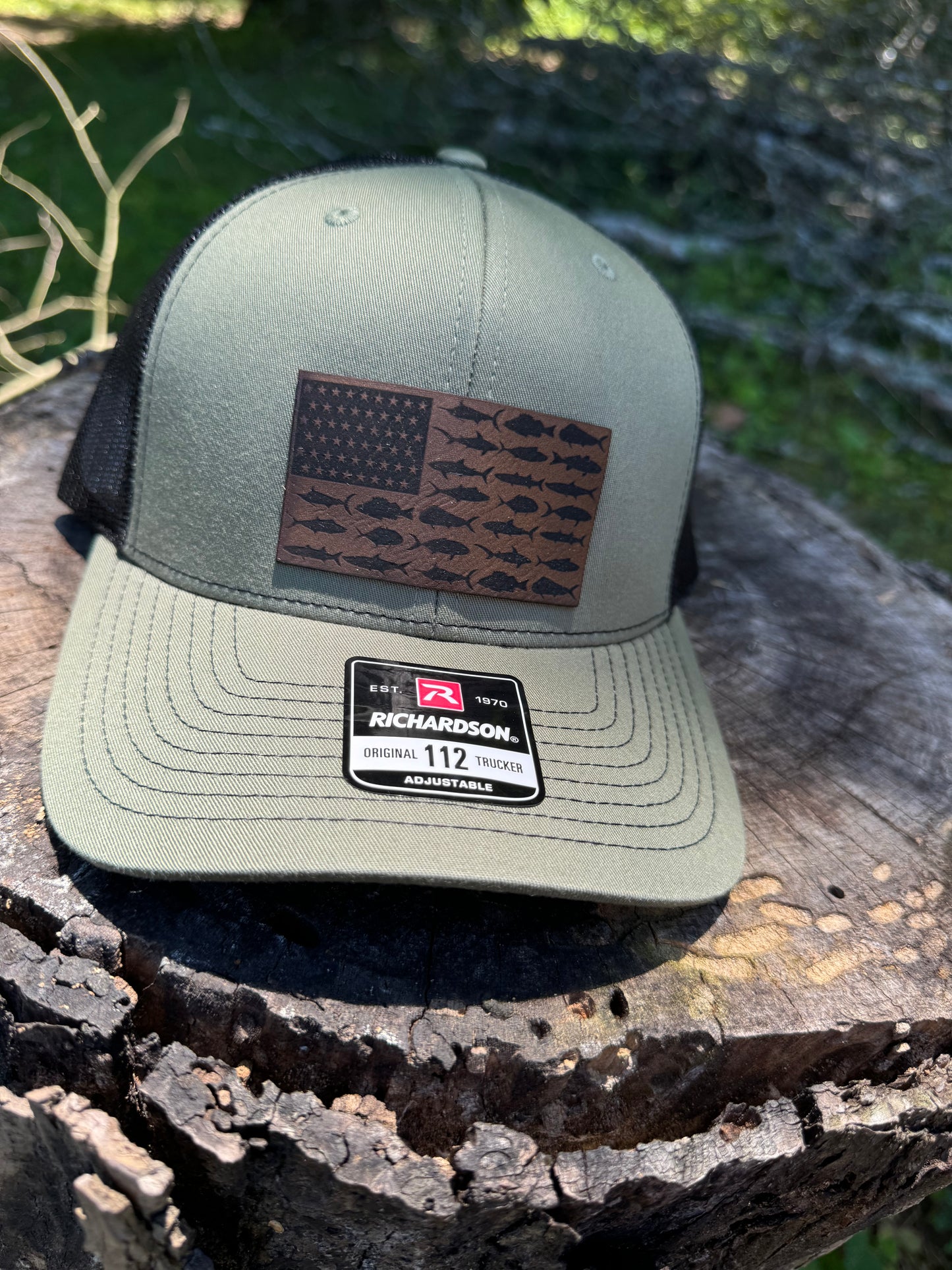 Fish Flag-Richardson 112 Pattern Trucker Hat