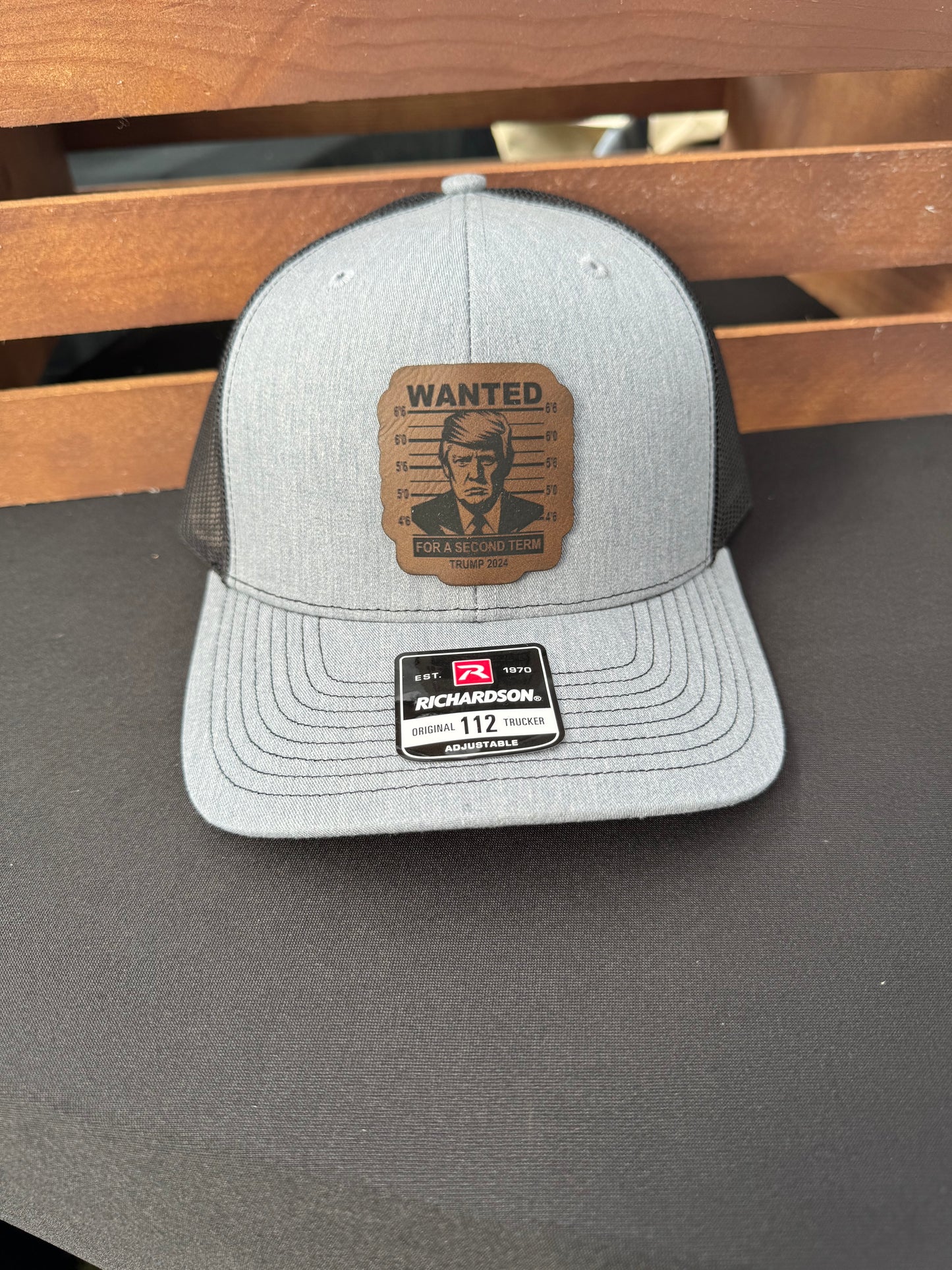 Trump Wanted for a Second Term-Richardson 112 Pattern Trucker Hat