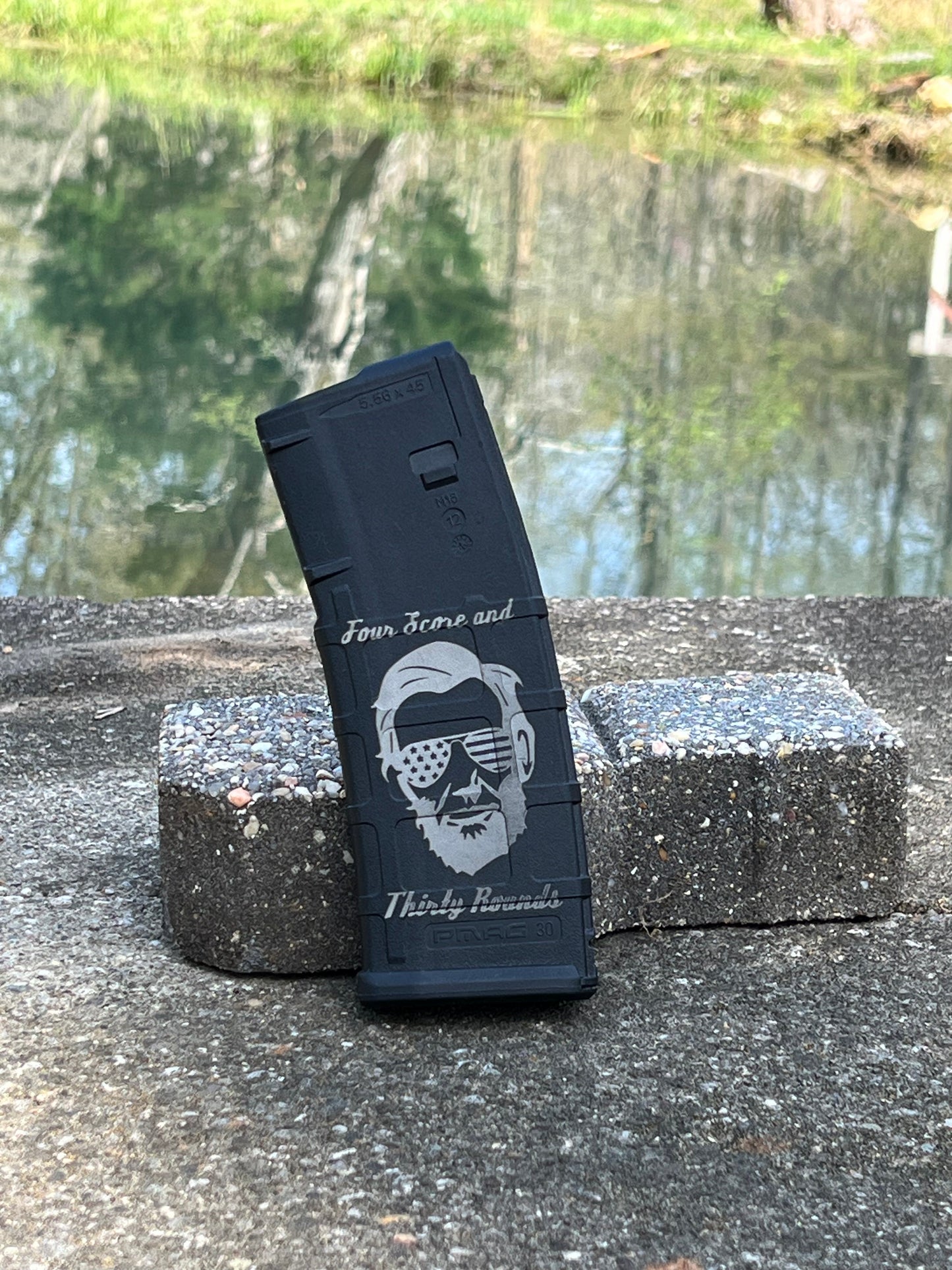 Custom Laser Engraved Magpul PMAG Polymer AR Magazine