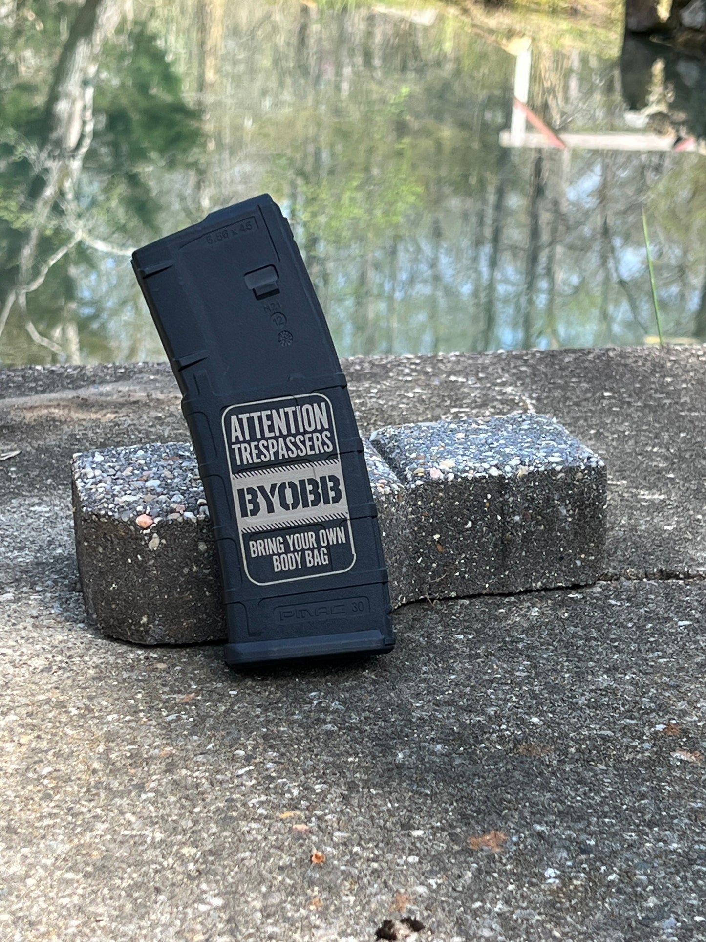 Custom Laser Engraved Magpul PMAG Polymer AR Magazine