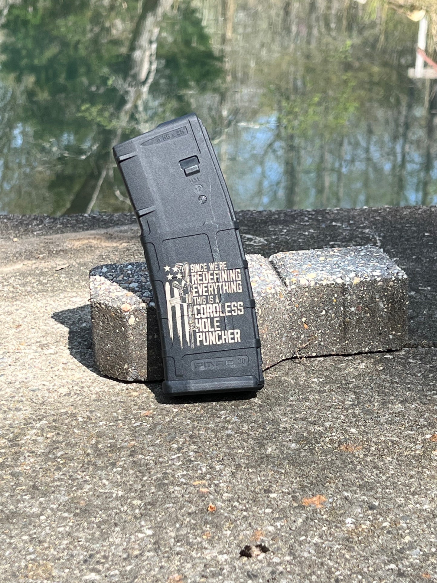 Custom Laser Engraved Magpul PMAG Polymer AR Magazine