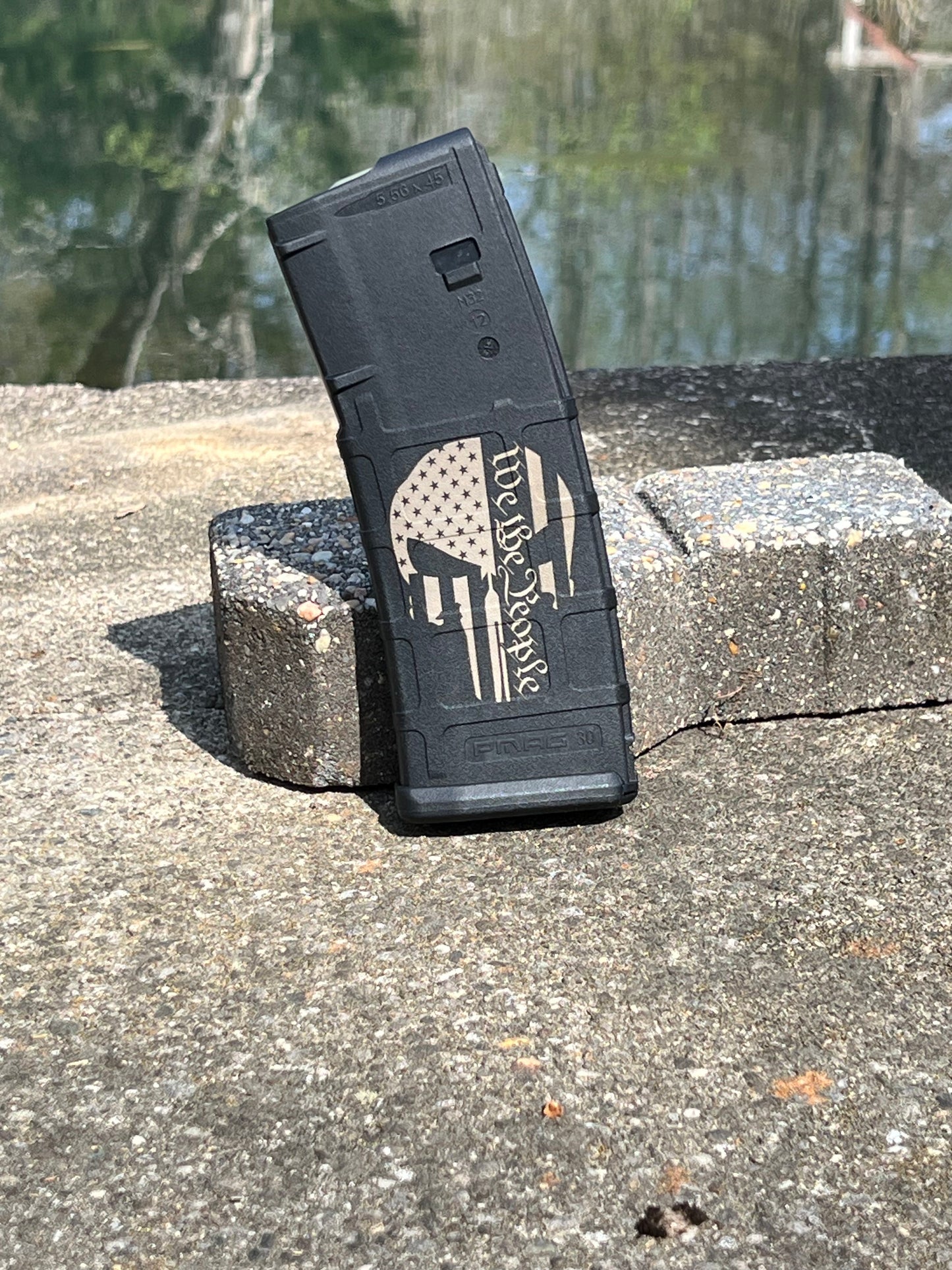 Custom Laser Engraved Magpul PMAG Polymer AR Magazine