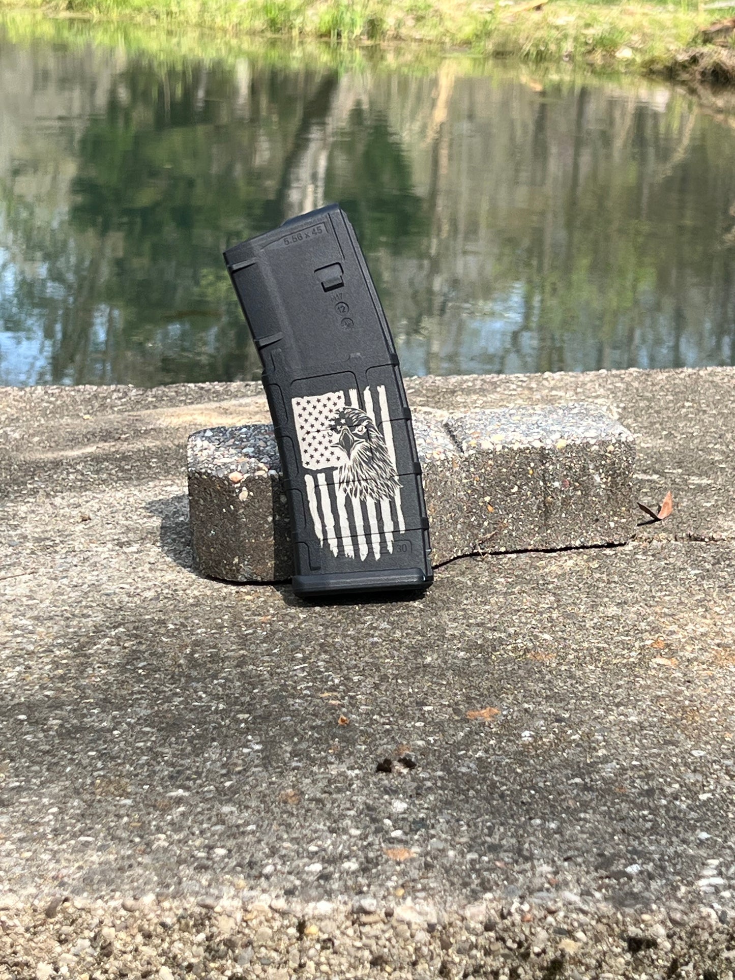 Custom Laser Engraved Magpul PMAG Polymer AR Magazine