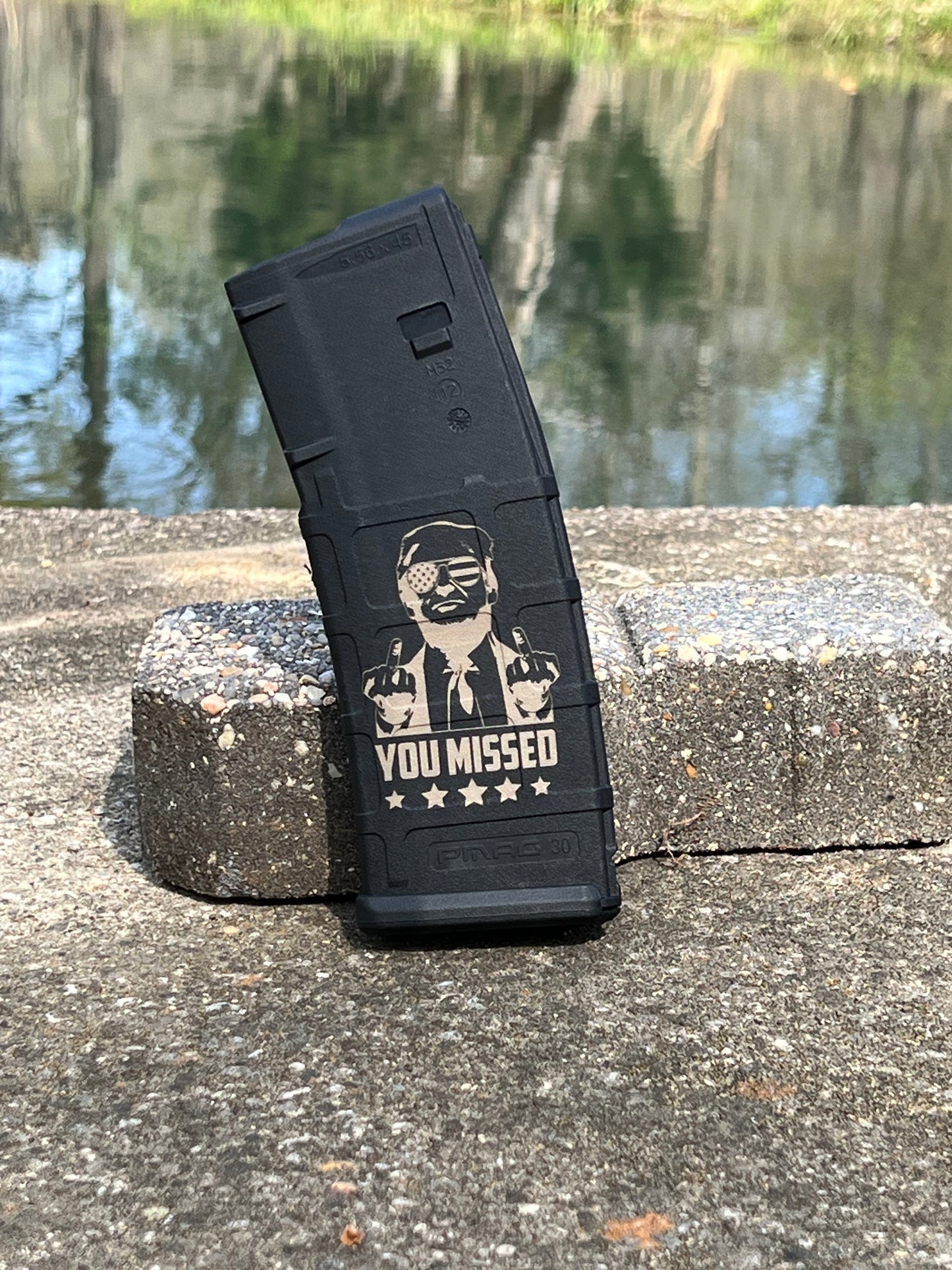 Custom Laser Engraved Magpul PMAG Polymer AR Magazine