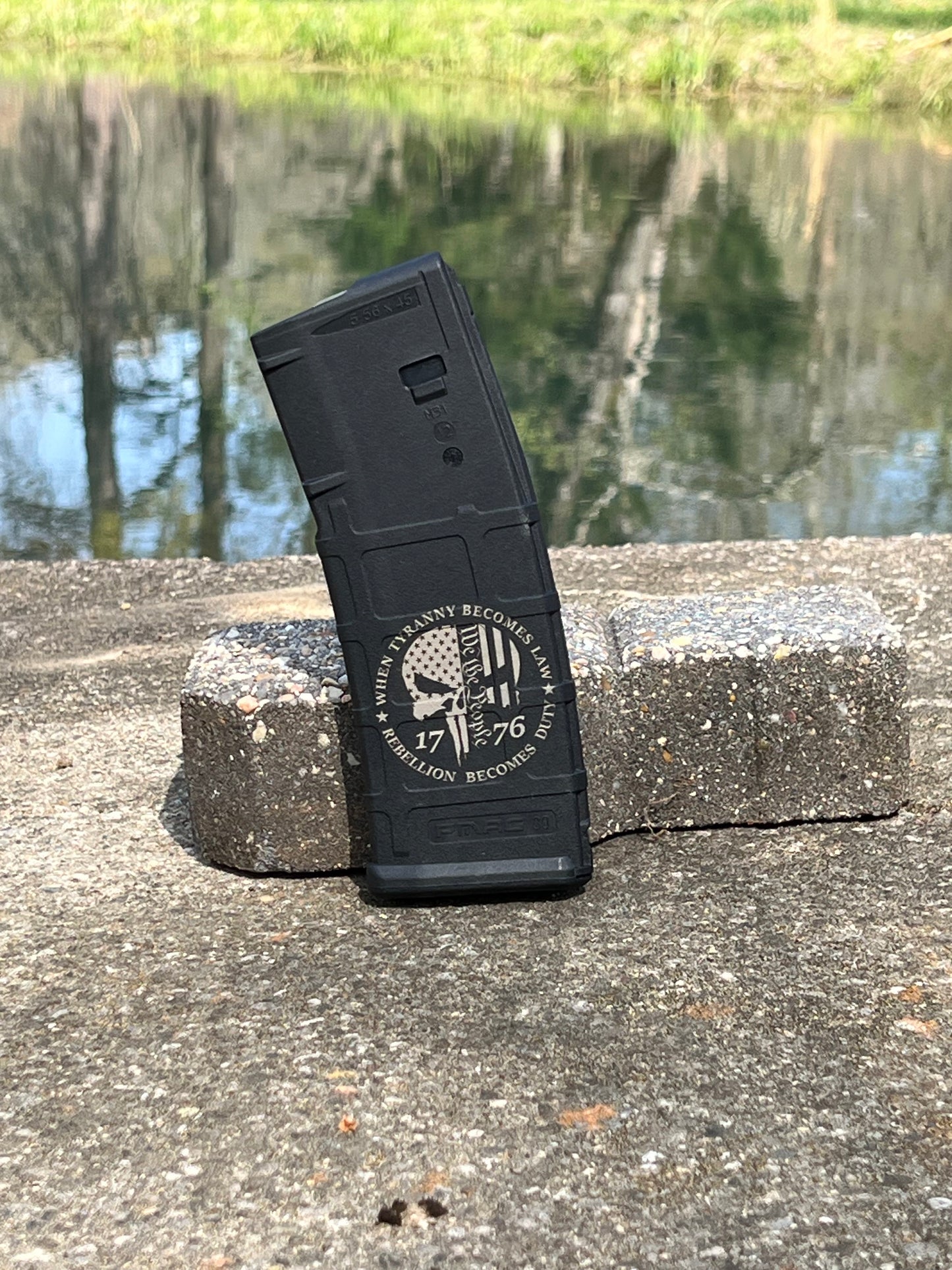 Custom Laser Engraved Magpul PMAG Polymer AR Magazine