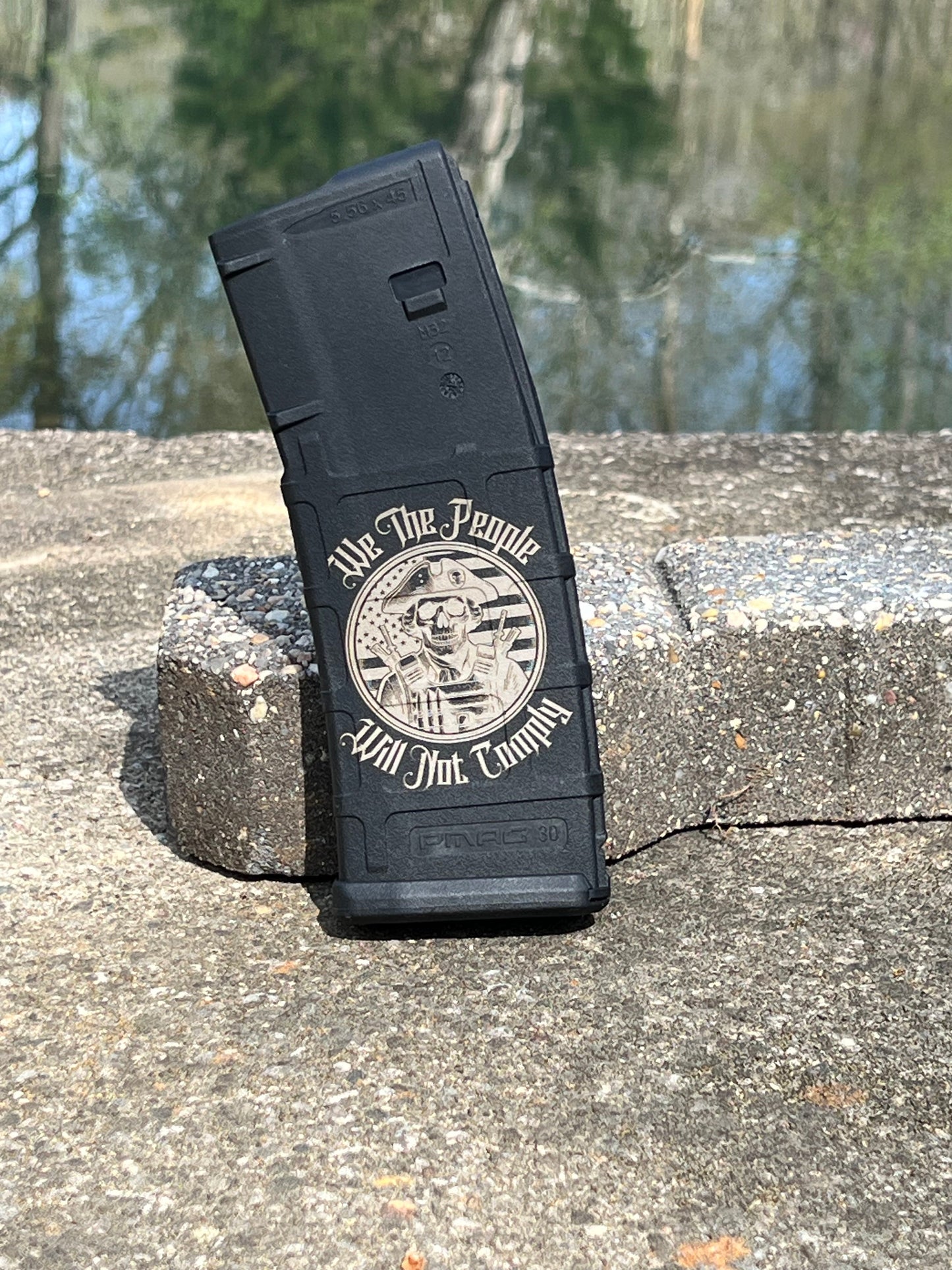 Custom Laser Engraved Magpul PMAG Polymer AR Magazine