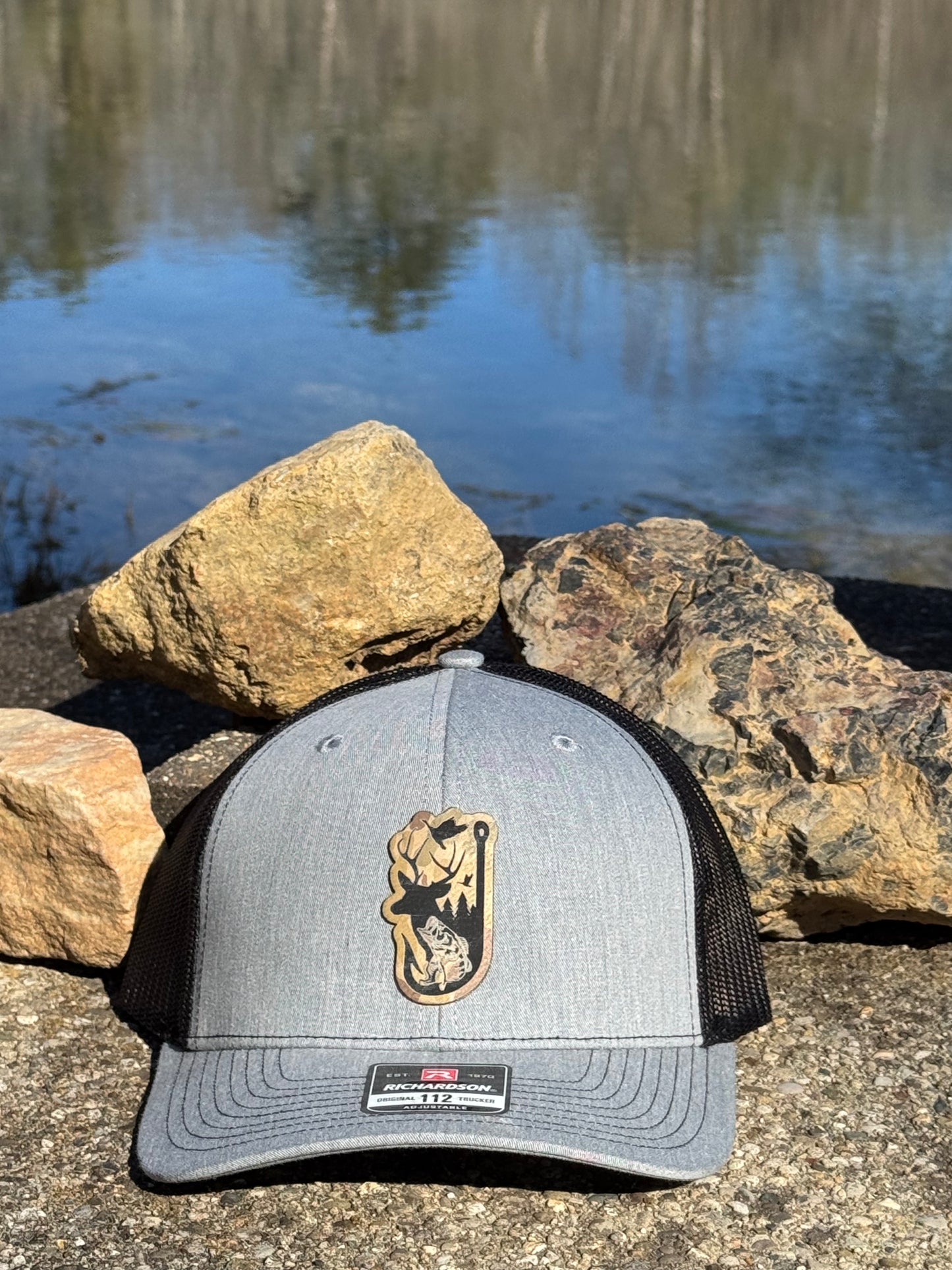 Hunt Fish Duck Patch-Richardson 112 Pattern Trucker Hat