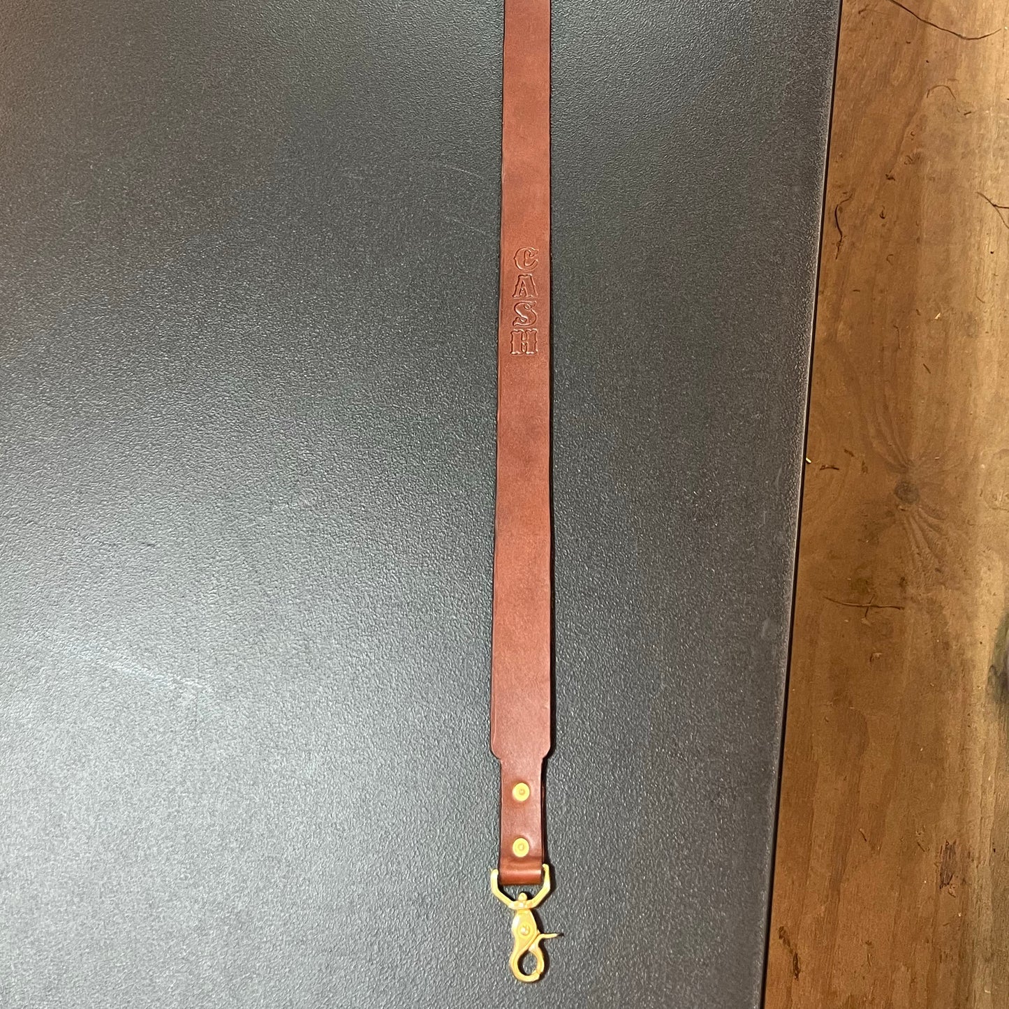 Custom Fitted Leather Fire and EMS Radio Strap