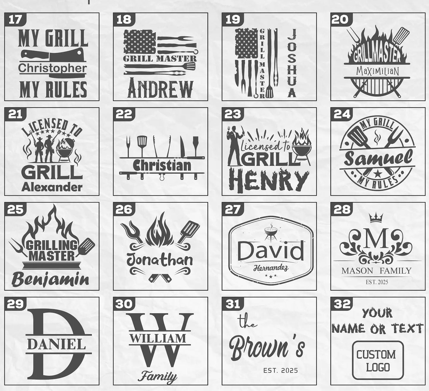 Personalized Cutting Board for Grilling