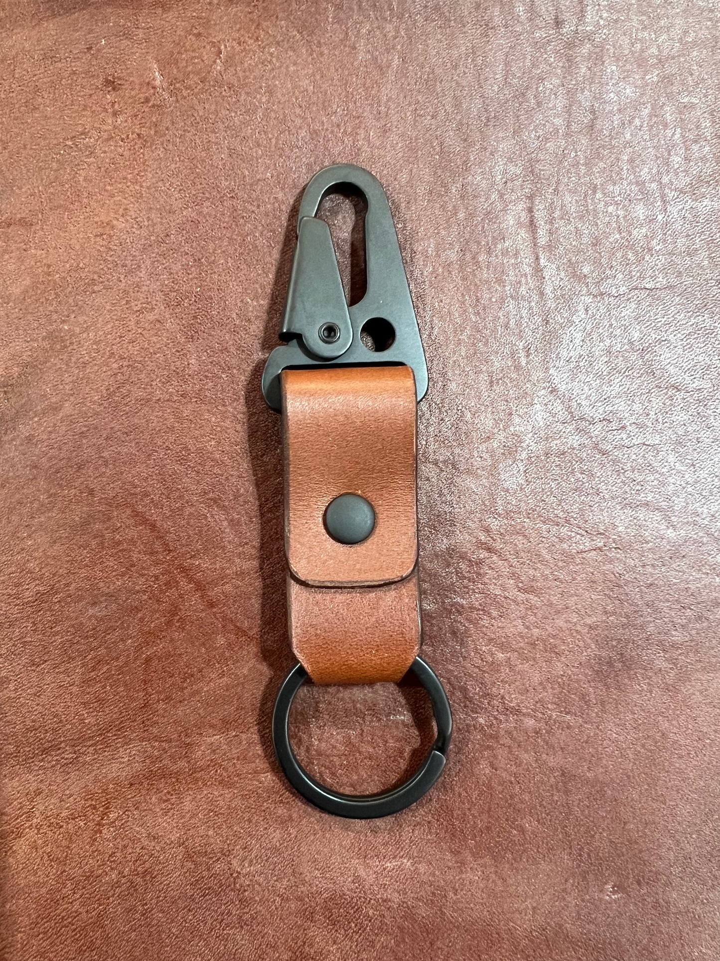 Leather Tactical Keychain