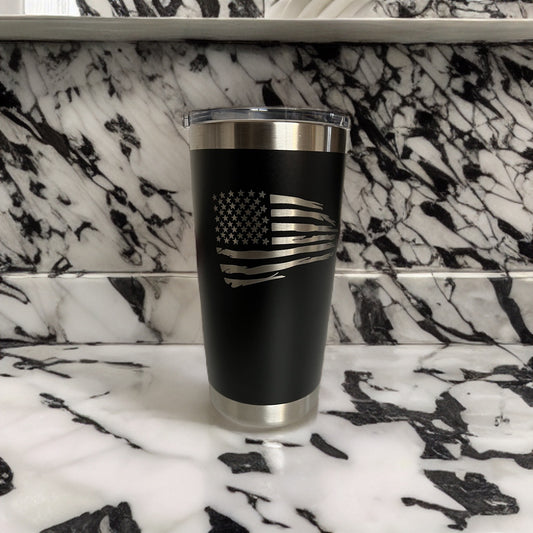 Memorial Day Custom Laser Engraved 20 oz Tumbler