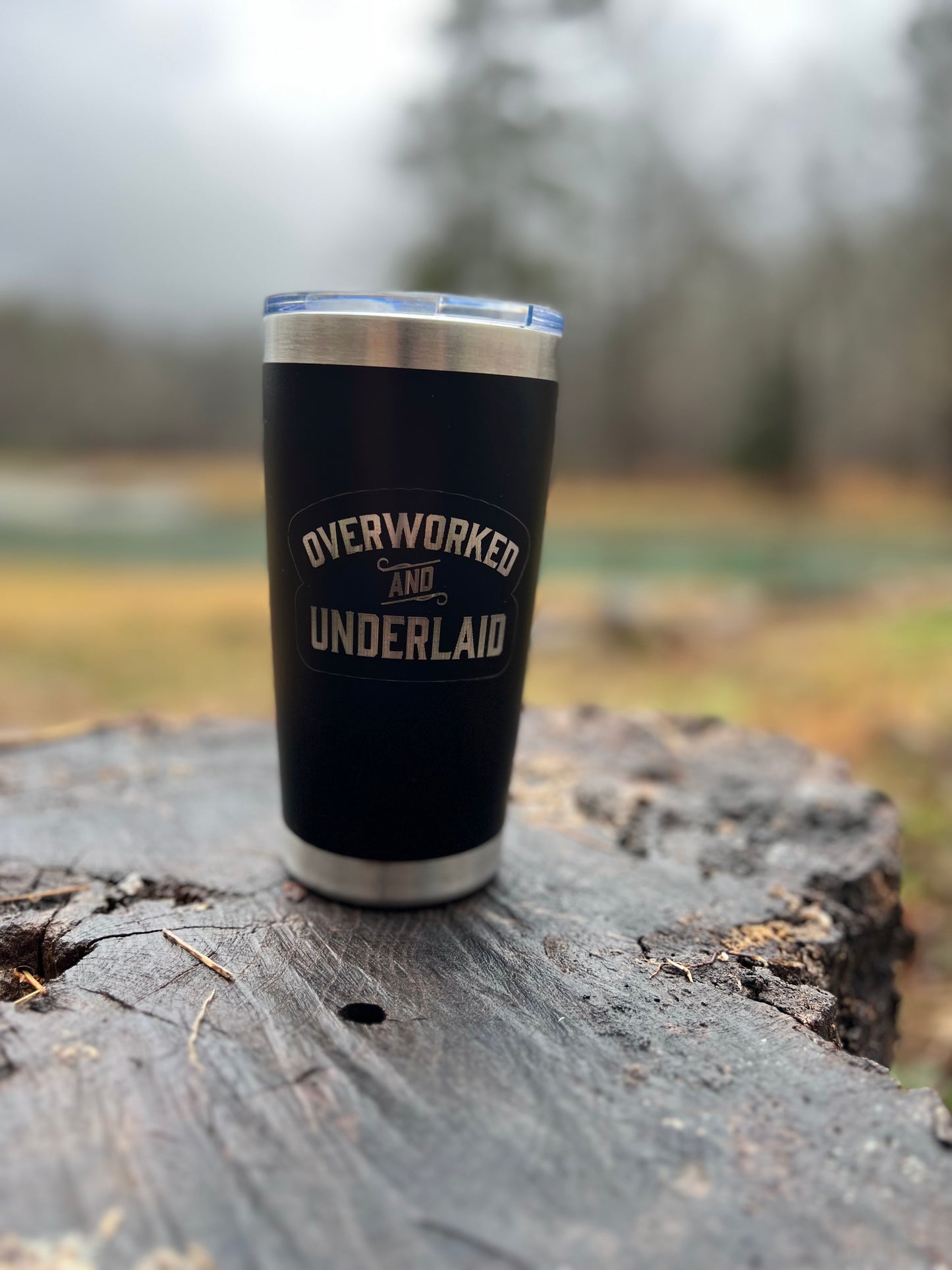 Overworked and Underlaid 20 oz Tumbler