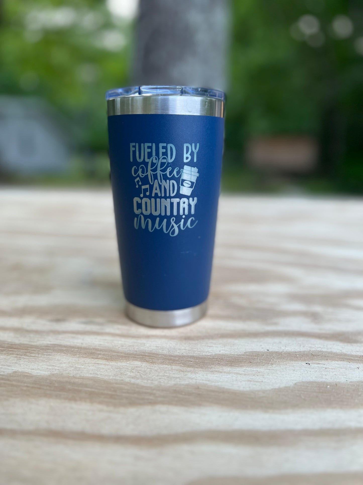 Fueled by Coffee and Country Music 20 oz Tumbler