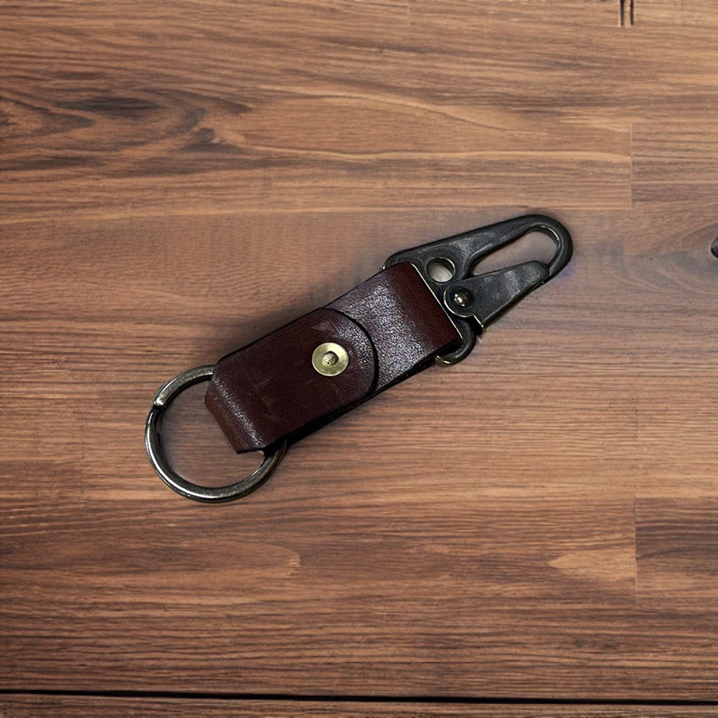 Leather Tactical Keychain