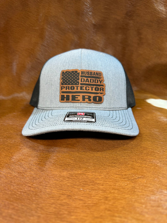 Husband Daddy Protector Hero-Richardson 112 Trucker Hat