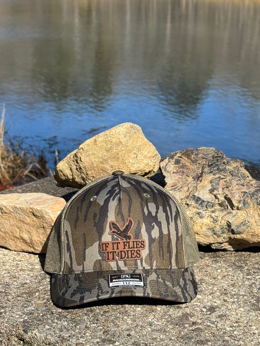 If it Flies it Dies-Richardson 112 Pattern Trucker Hat
