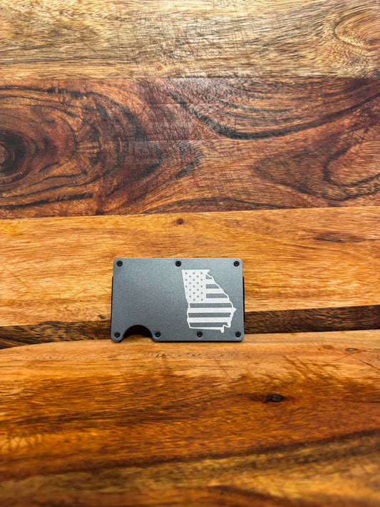 Georgia State Flag -Minimalist Wallet