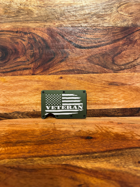 Veteran Flag -Minimalist Wallet