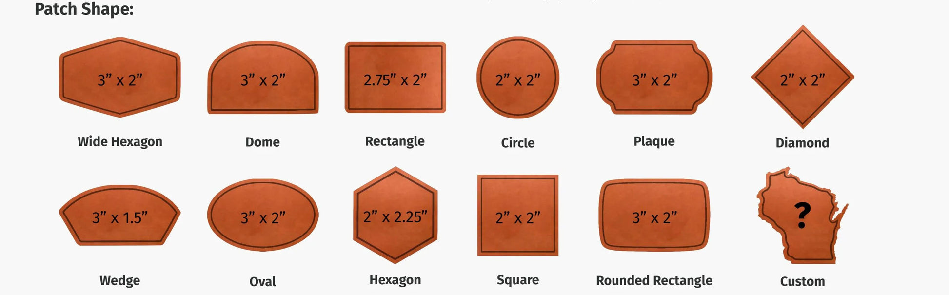 Custom Leather Patches – Brightland Leather Company