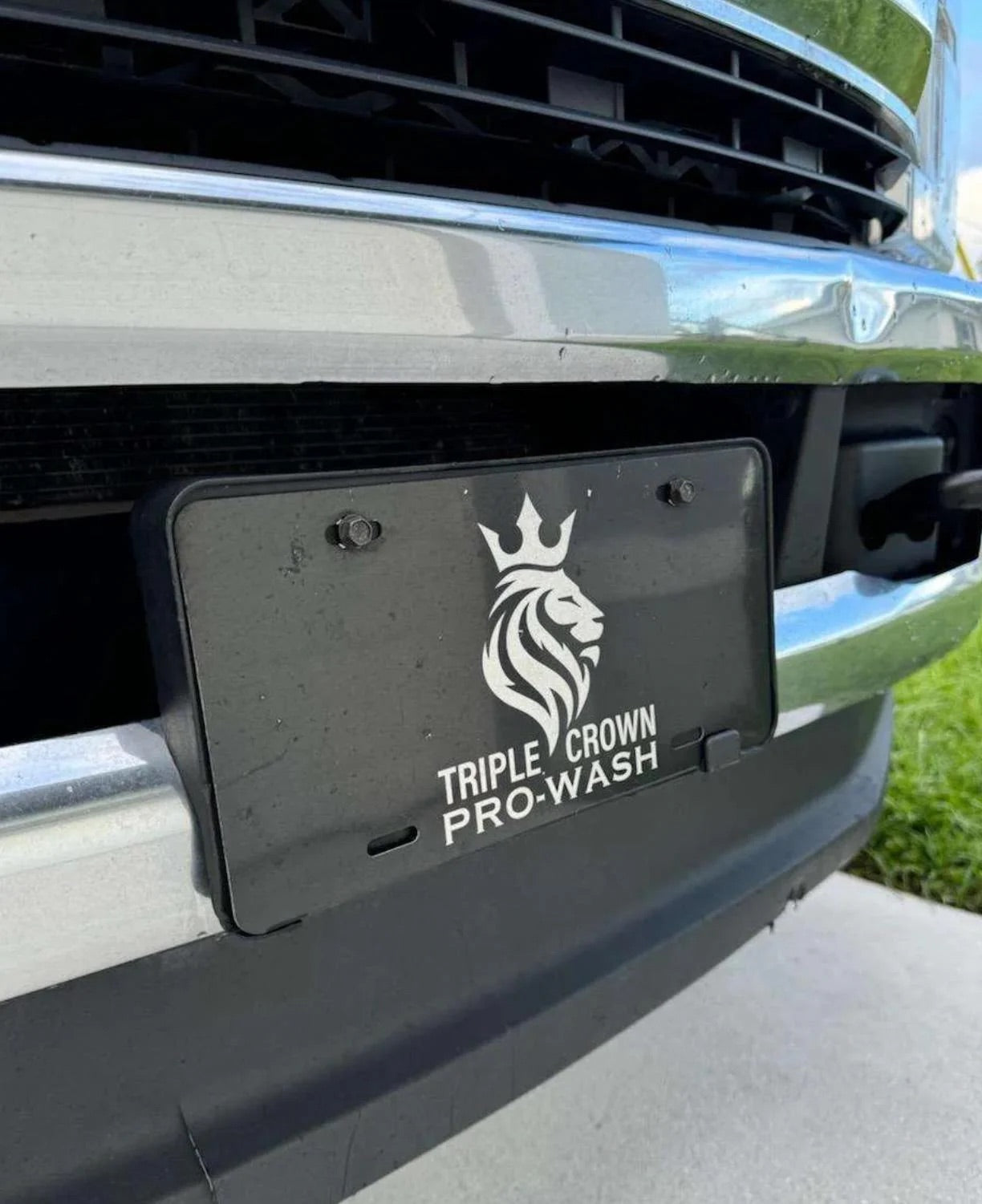 Engraved Custom Personalized Your Company Business Logo License Plate Car Tag Etched on Black Metal Weatherproof & Rustproof