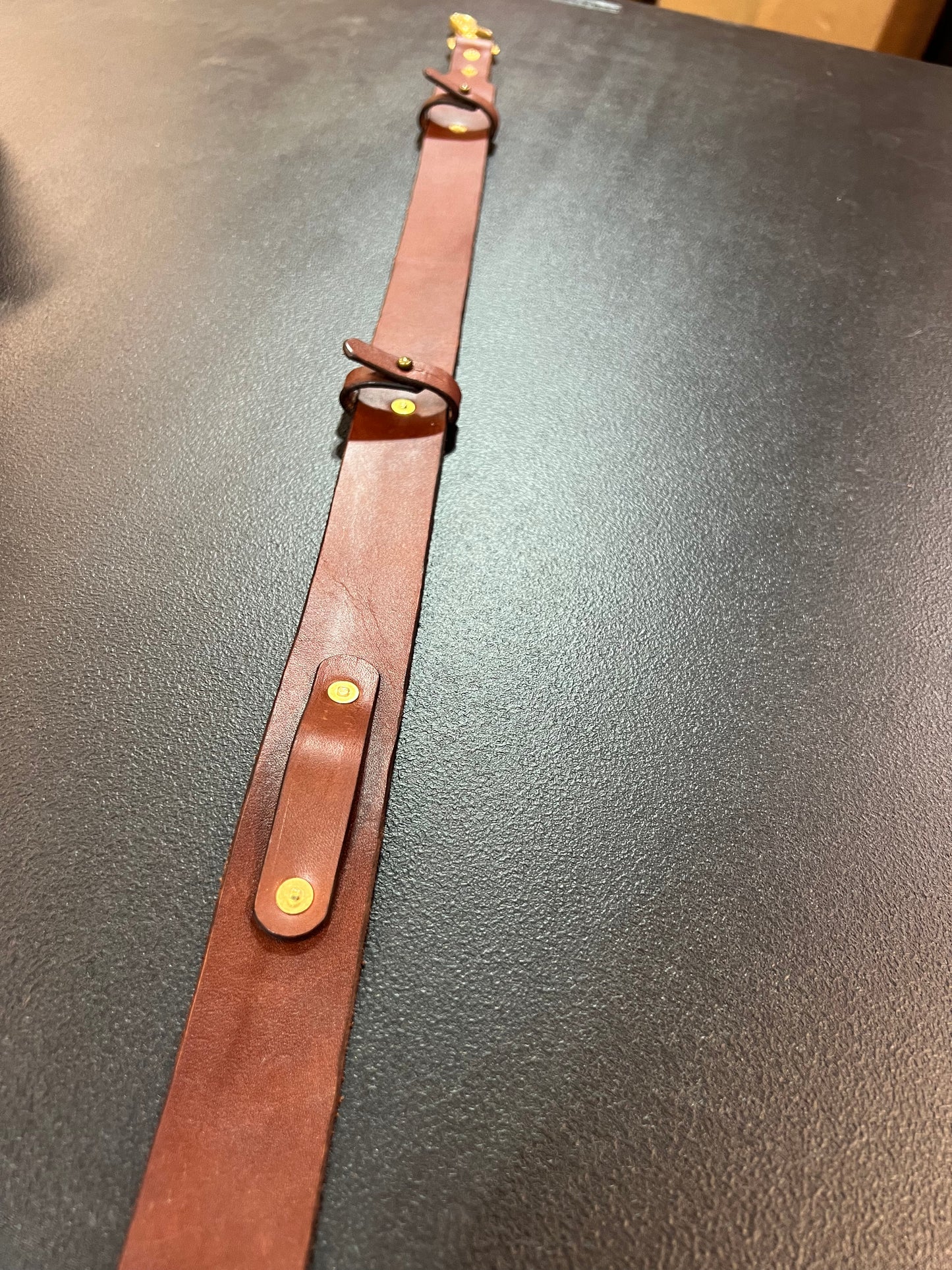 Custom Fitted Leather Fire and EMS Radio Strap